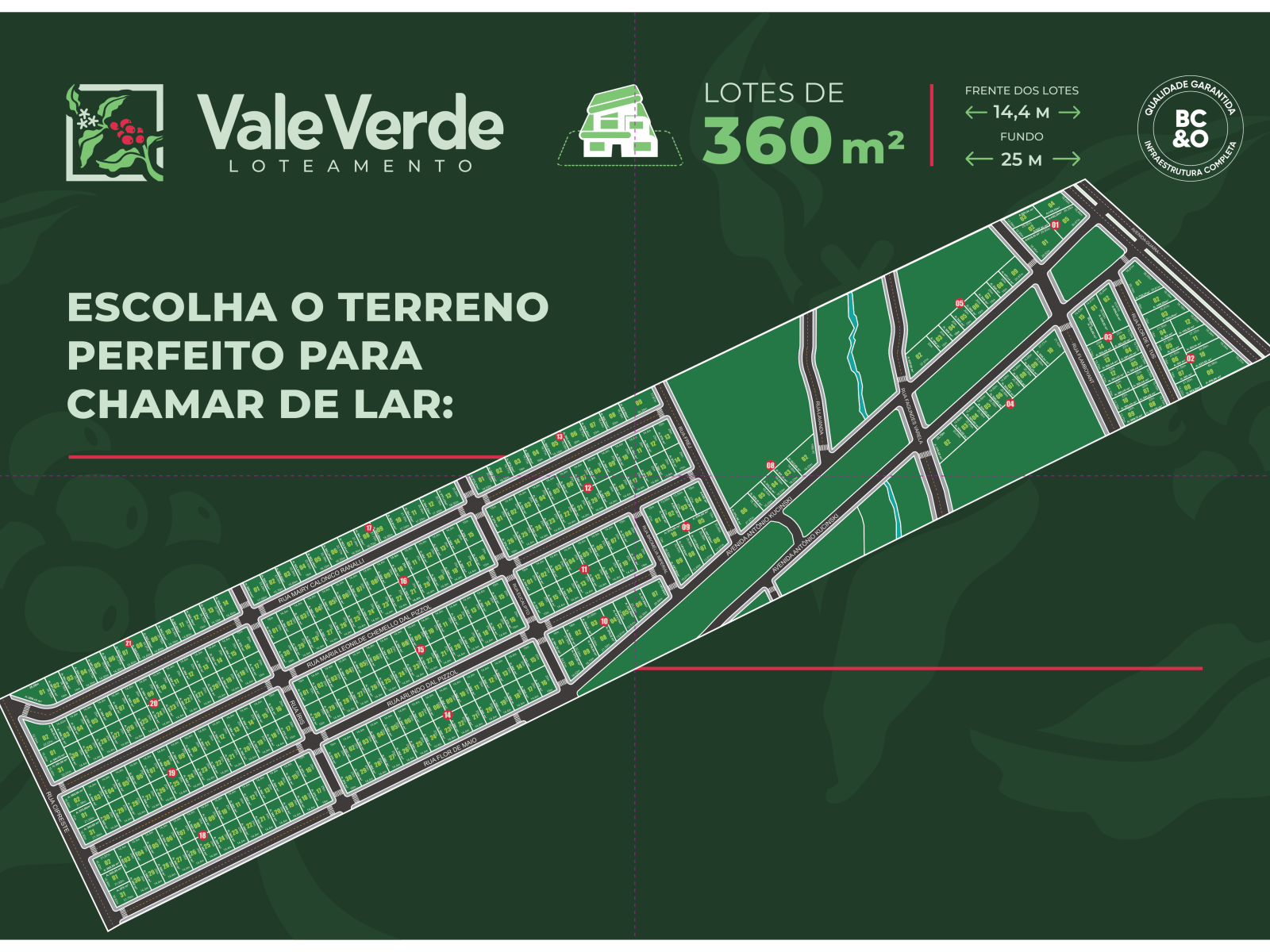 Mapa Loteamento Vale Verde